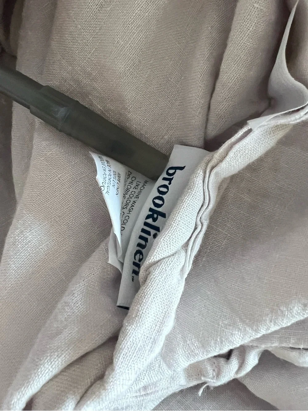 Brooklinen Linen Duvet SET King/Cali King with 2 Pillowcases Haze OG Colorway